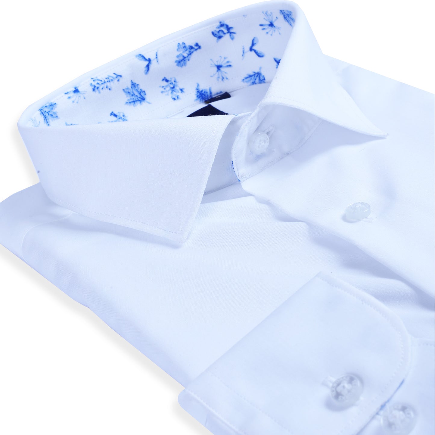 White Cotton Poplin Solid Plain Shirts