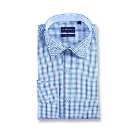 Green Fine Twill Checks Twill Yarn Dyed Shirt
