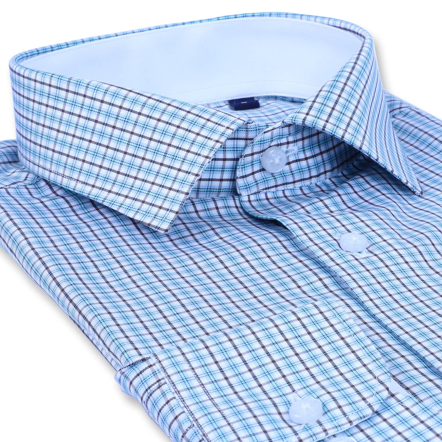 Green Fine Twill Checks Twill Yarn Dyed Shirt