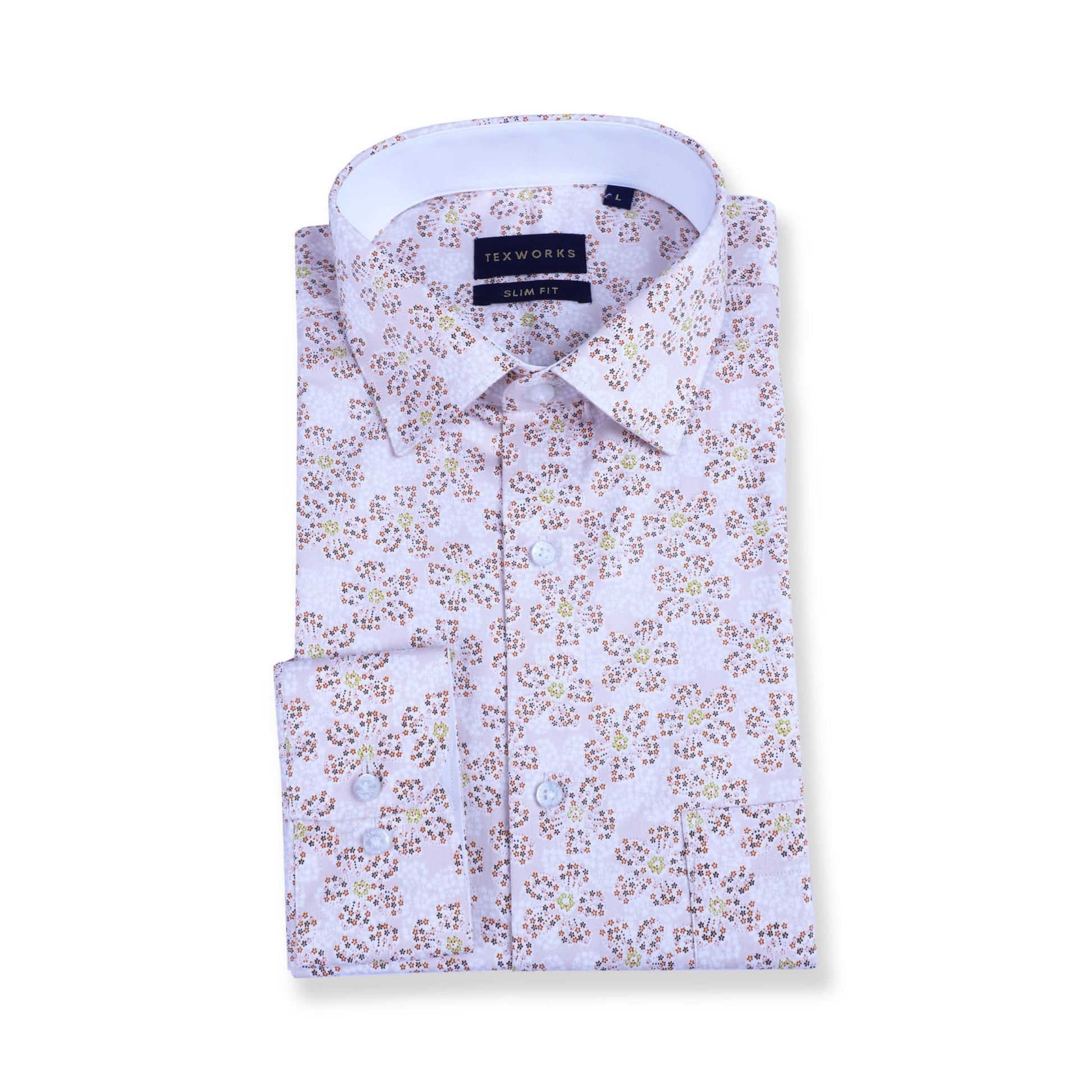 Floral Pattern shirt on a white background