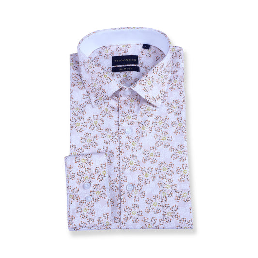 Floral Pattern shirt on a white background