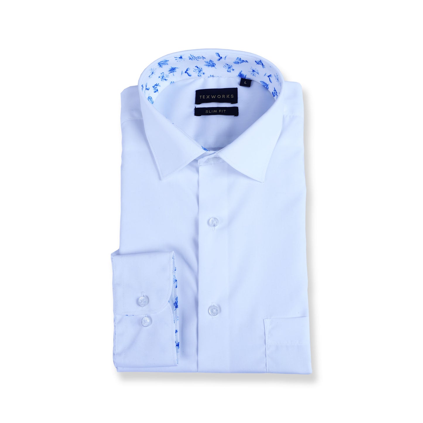 White Cotton Poplin Solid  Plain Shirts