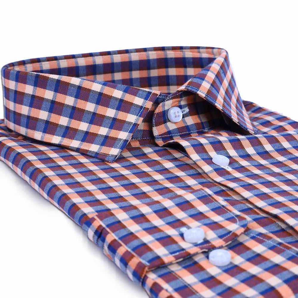 Andy Yarn Dyed Brushed Twill Check Shirt